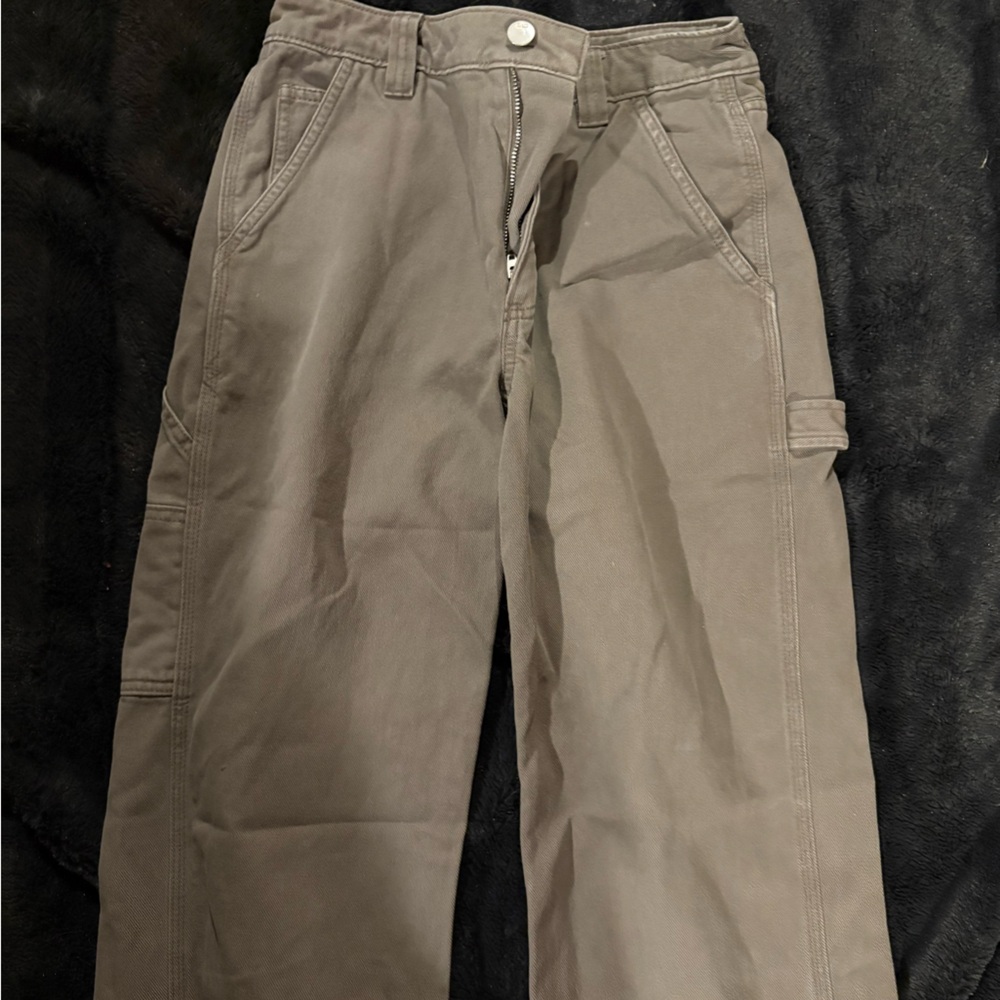 TNA Brown Cargo Pants Relaxed Fit Cotton
